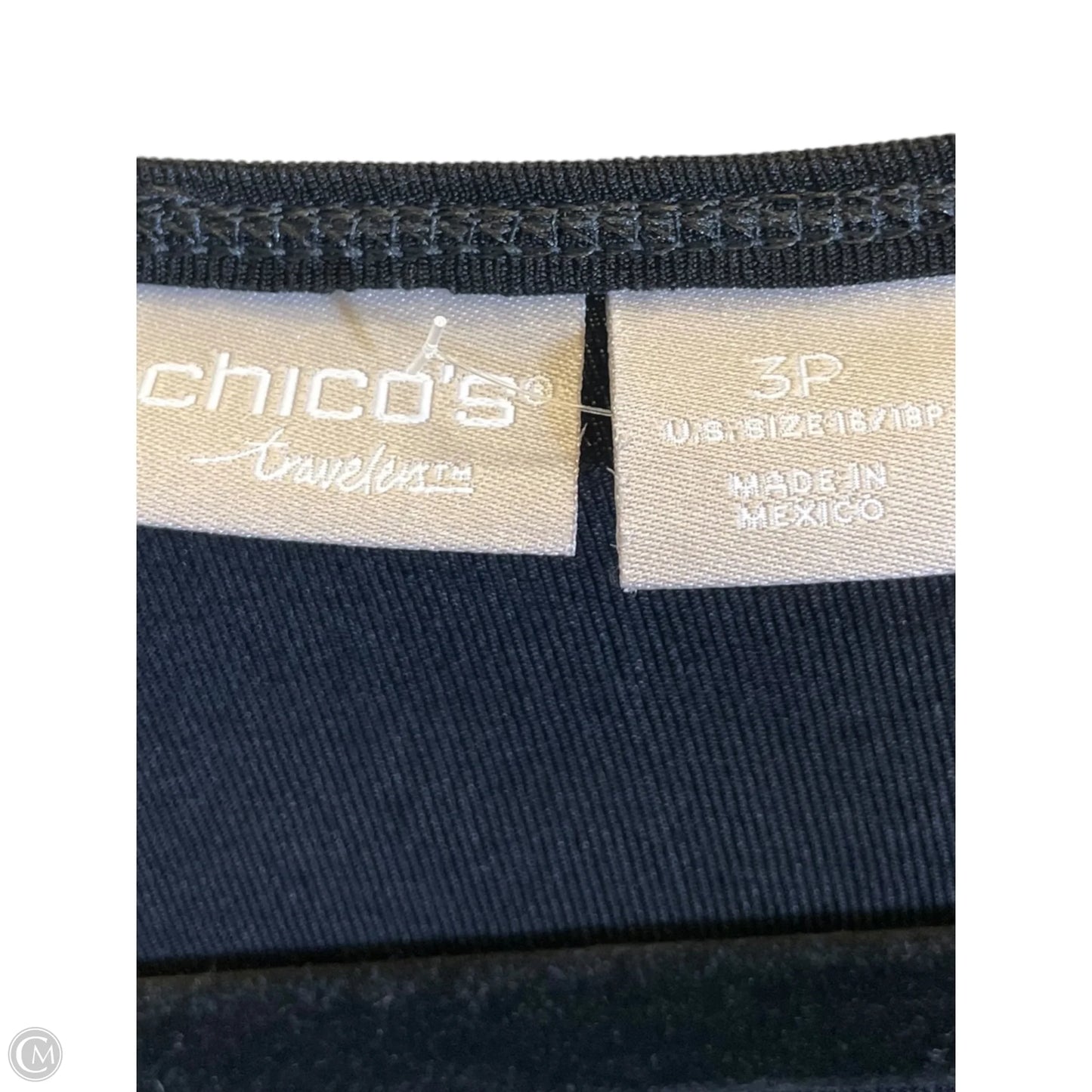 Dress Casual Maxi By Chicos In Black, Size: Xl
