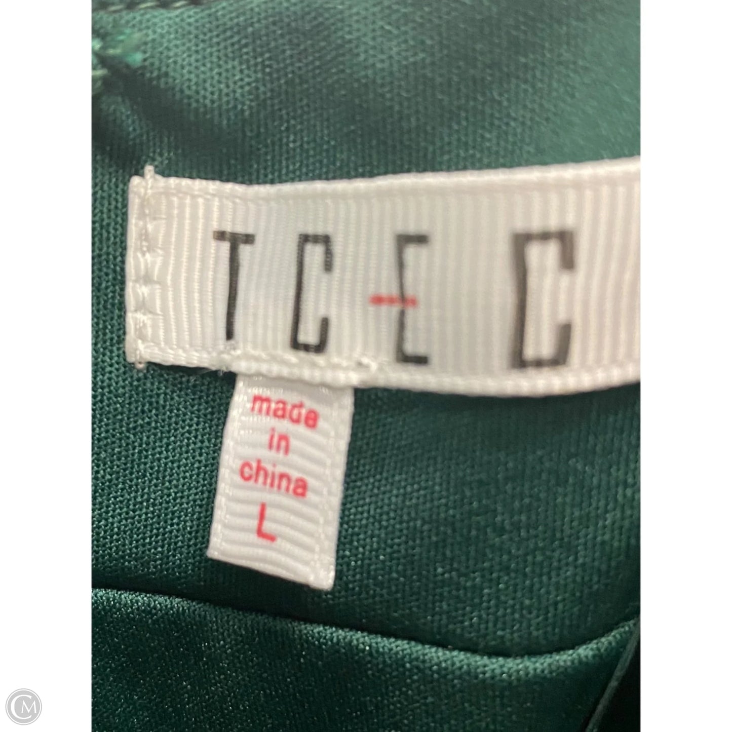 Dress Casual Midi By Tcec In Green, Size: L