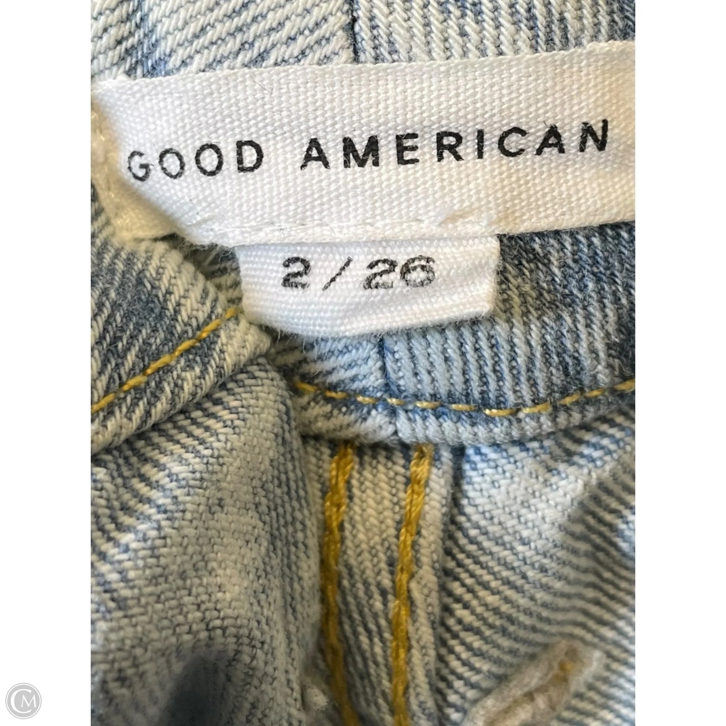 Jeans Straight By Good American In Blue, Size: 2