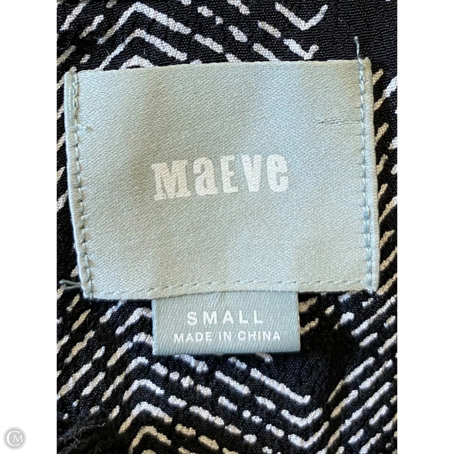 Dress Casual Midi By Maeve In Black & White, Size: S