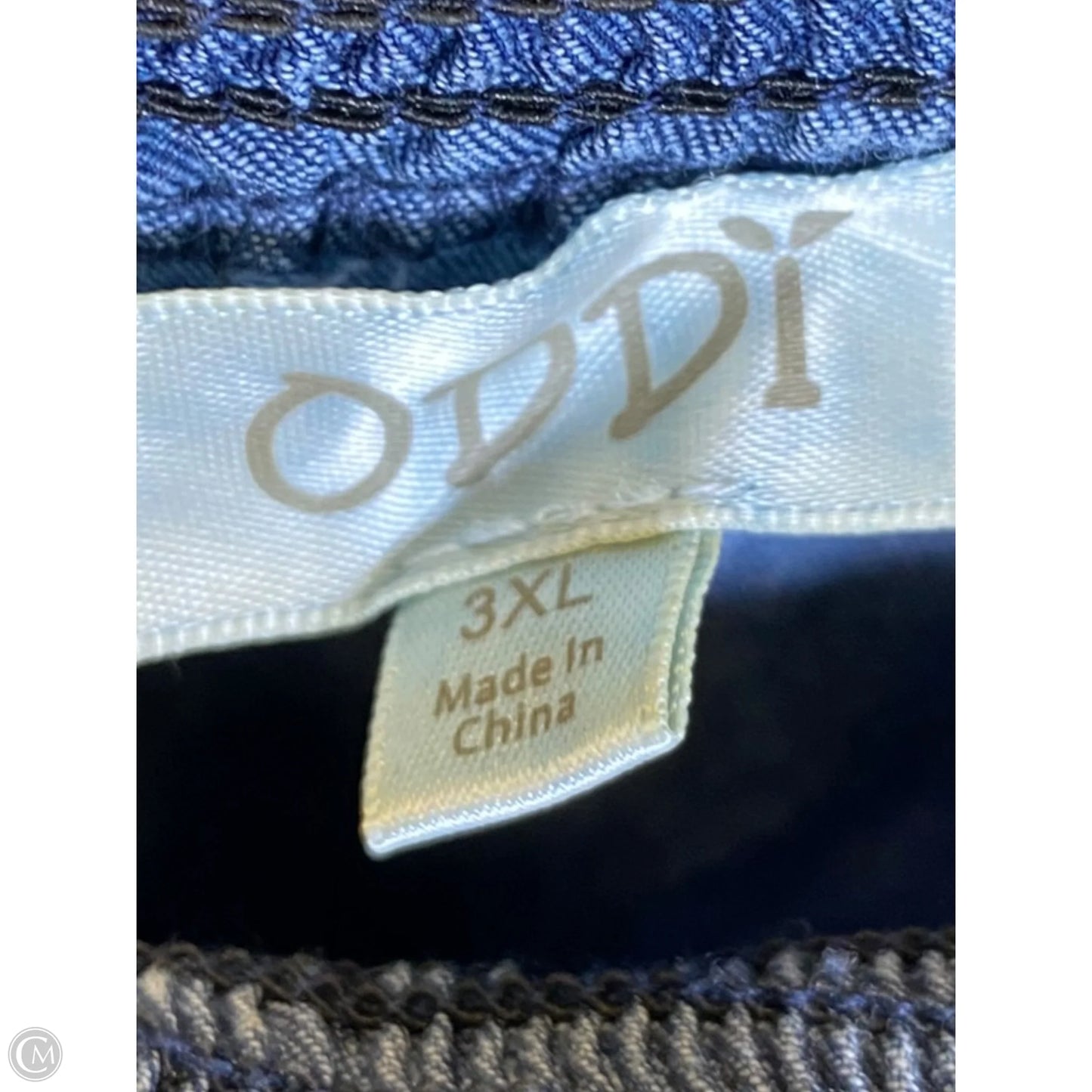 Dress Casual Midi By Oddi In Blue Denim, Size: 3x