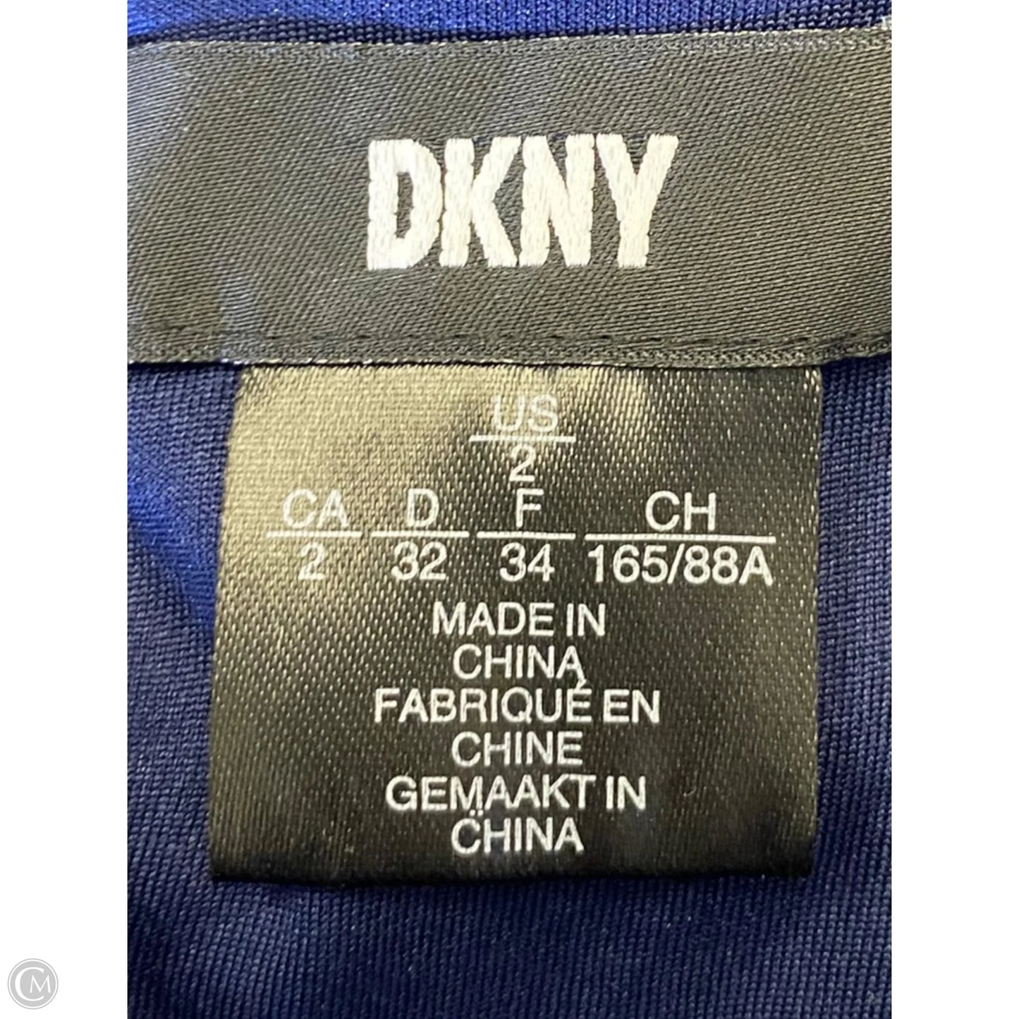 Dress Casual Midi By Dkny In Blue, Size: S