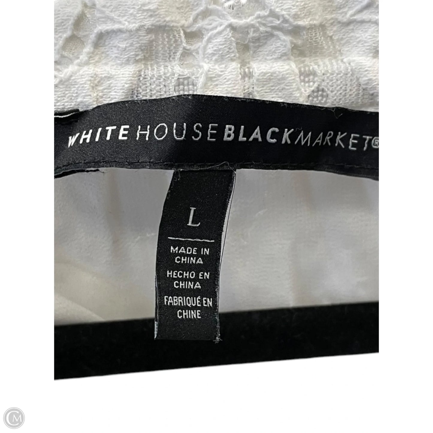 Top Long Sleeve By White House Black Market In White, Size: L