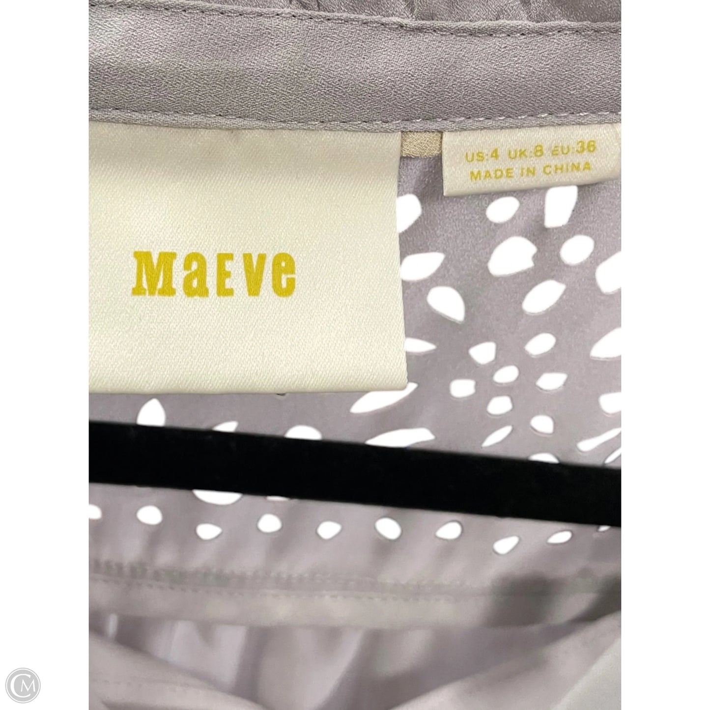 Top Sleeveless By Maeve In Grey, Size: S