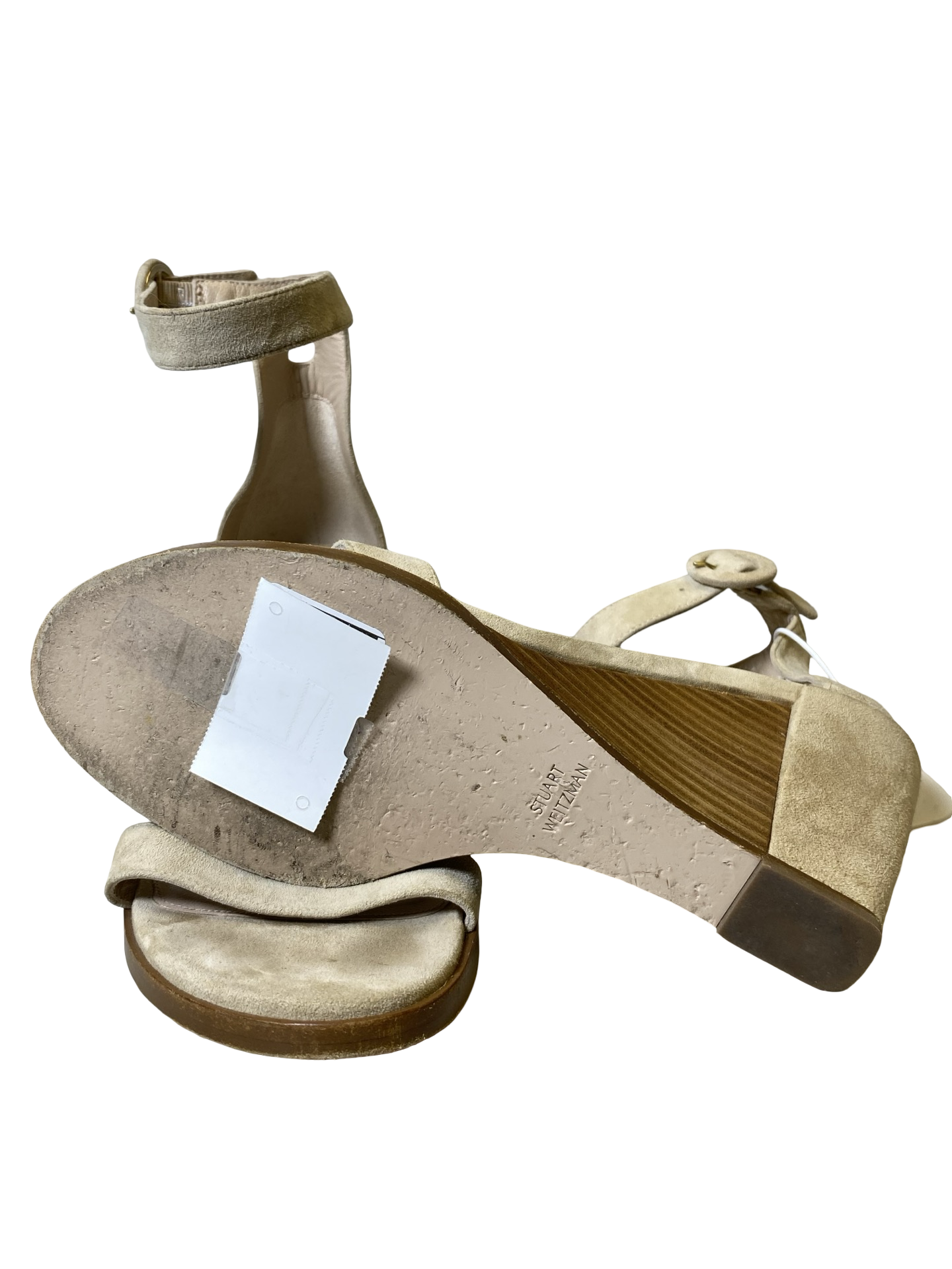 Shoes Designer By Stuart Weitzman In Beige, Size: 7.5