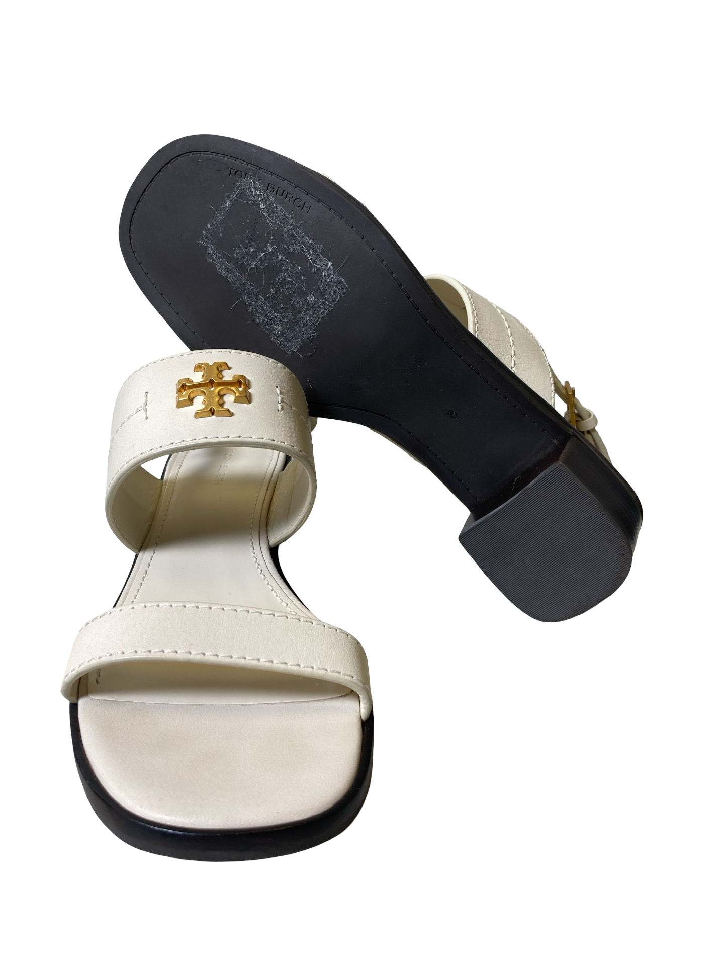 Sandals Designer By Tory Burch In Cream, Size: 8