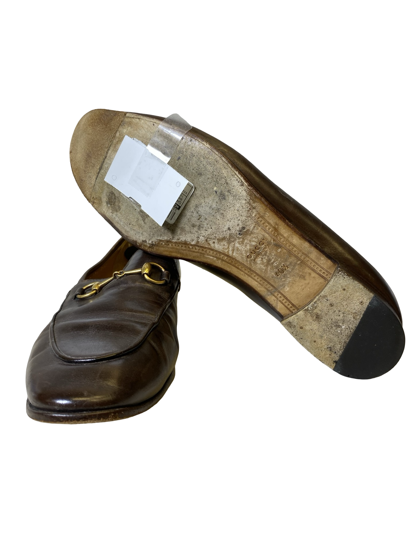 Shoes Luxury Designer By Gucci In Brown, Size: 10