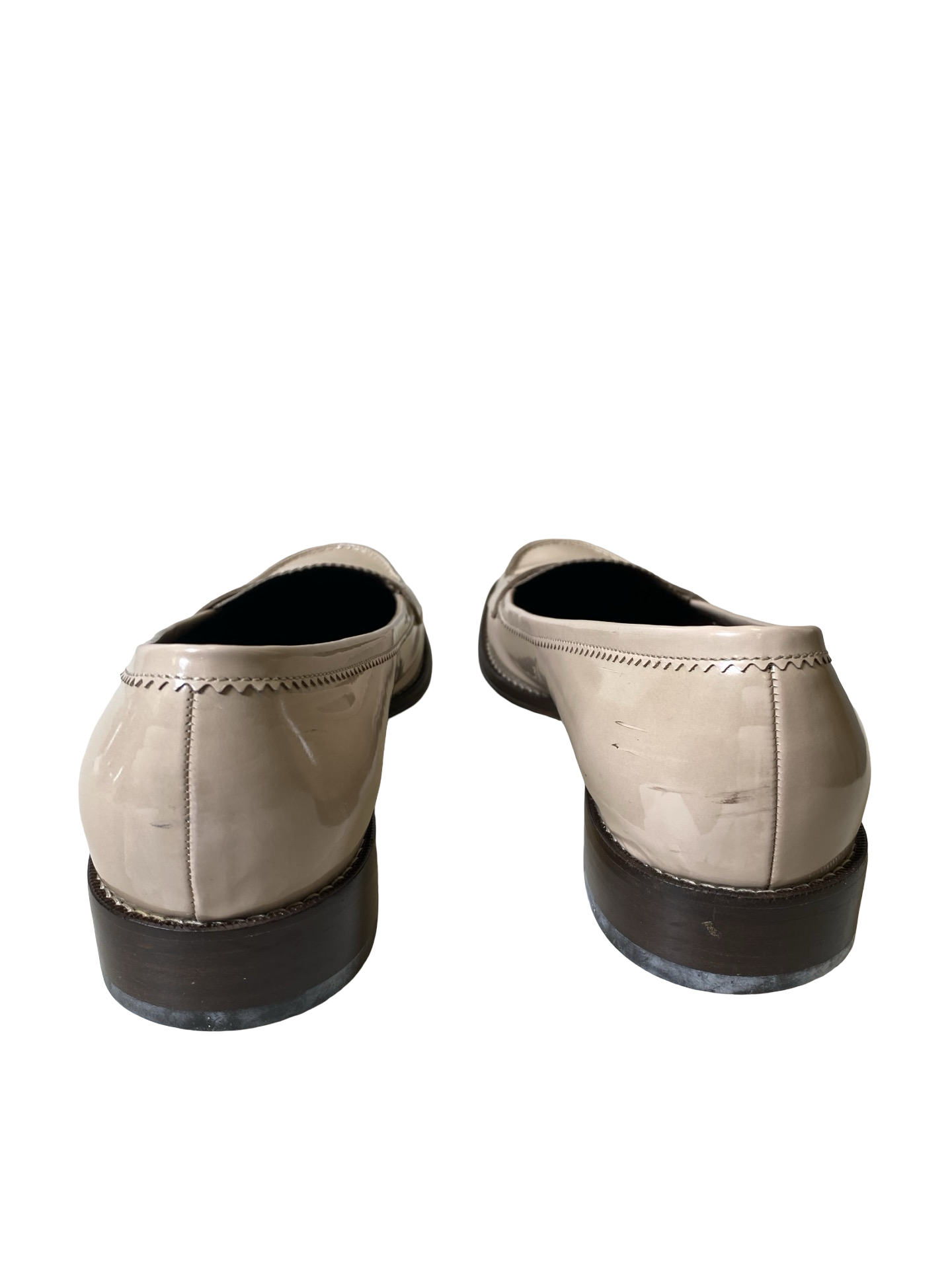 Shoes Luxury Designer By Ferragamo In Beige, Size: 10