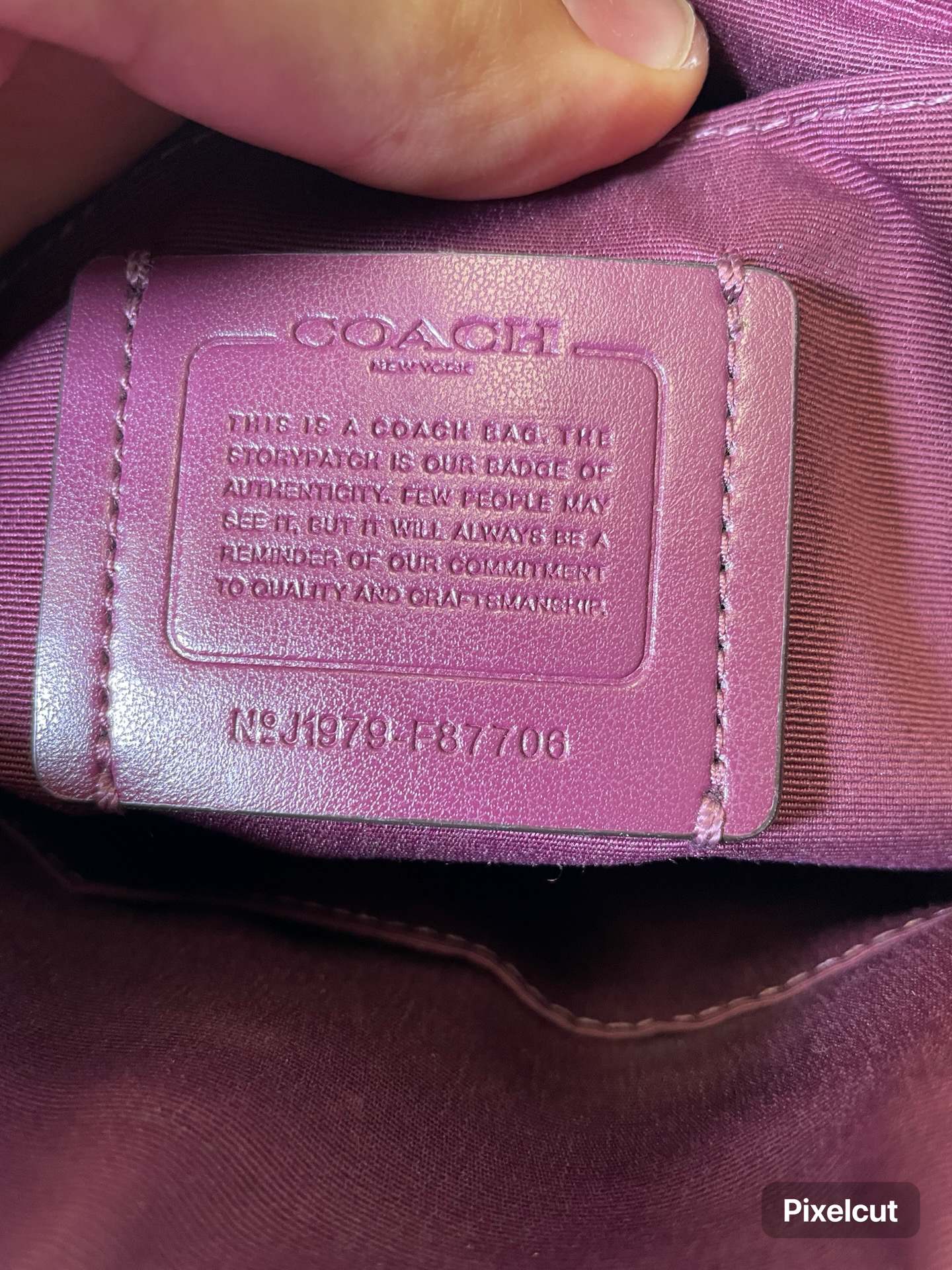 Handbag Designer By Coach, Size: Large
