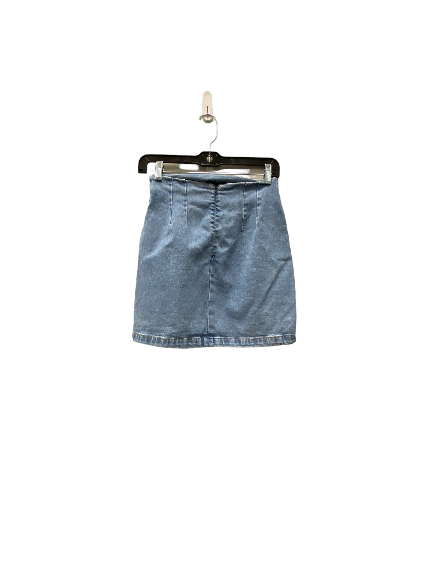 Skirt Mini & Short By Cmc In Blue Denim, Size: 6