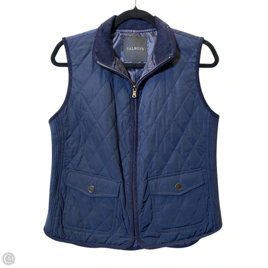 Vest Puffer & Quilted By Talbots In Navy, Size: S