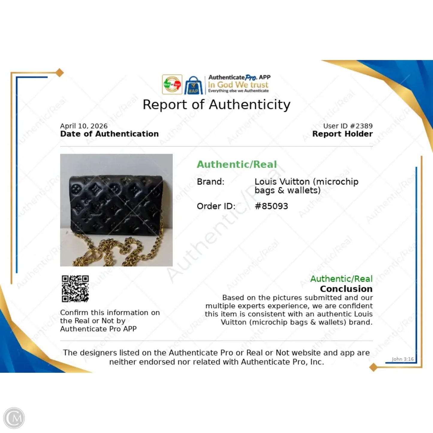 Crossbody Luxury Designer By Louis Vuitton, Size: Small