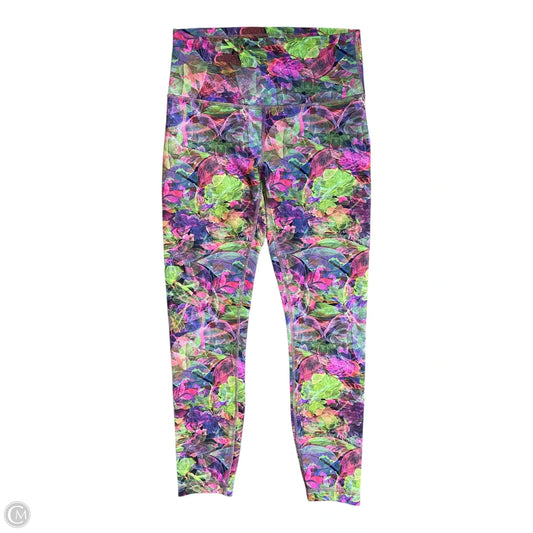 Athletic Leggings By Lululemon In Multi-colored, Size: 8