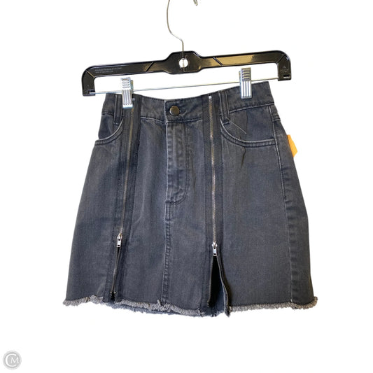 Skirt Mini & Short By Forever 21 In Black Denim, Size: S