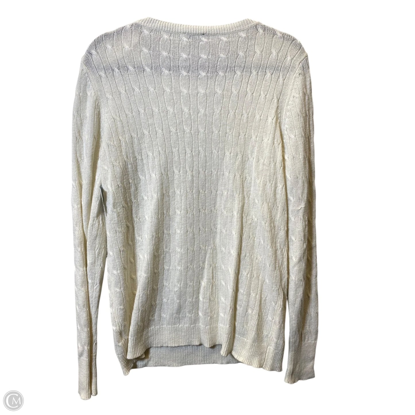 Sweater By Talbots In Cream, Size: L