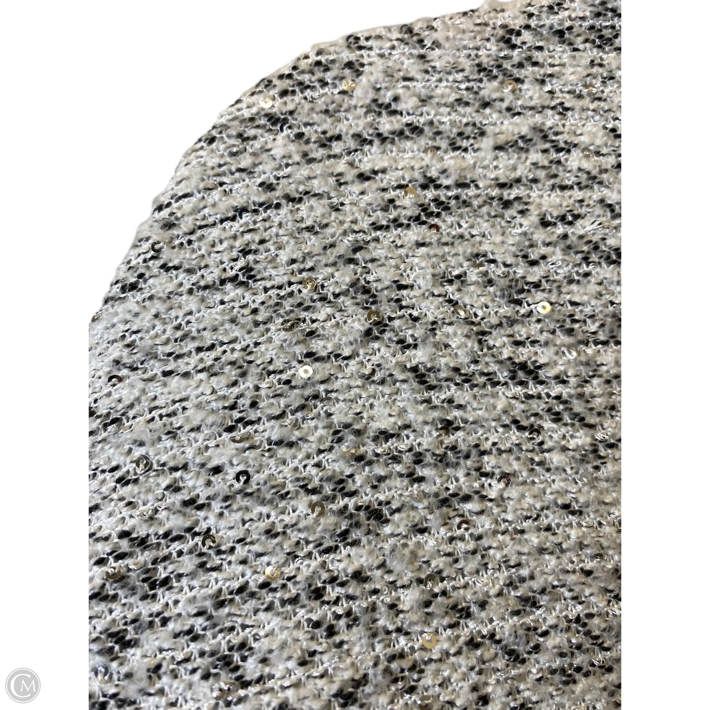 Top 3/4 Sleeve By Chicos In Black & White, Size: M