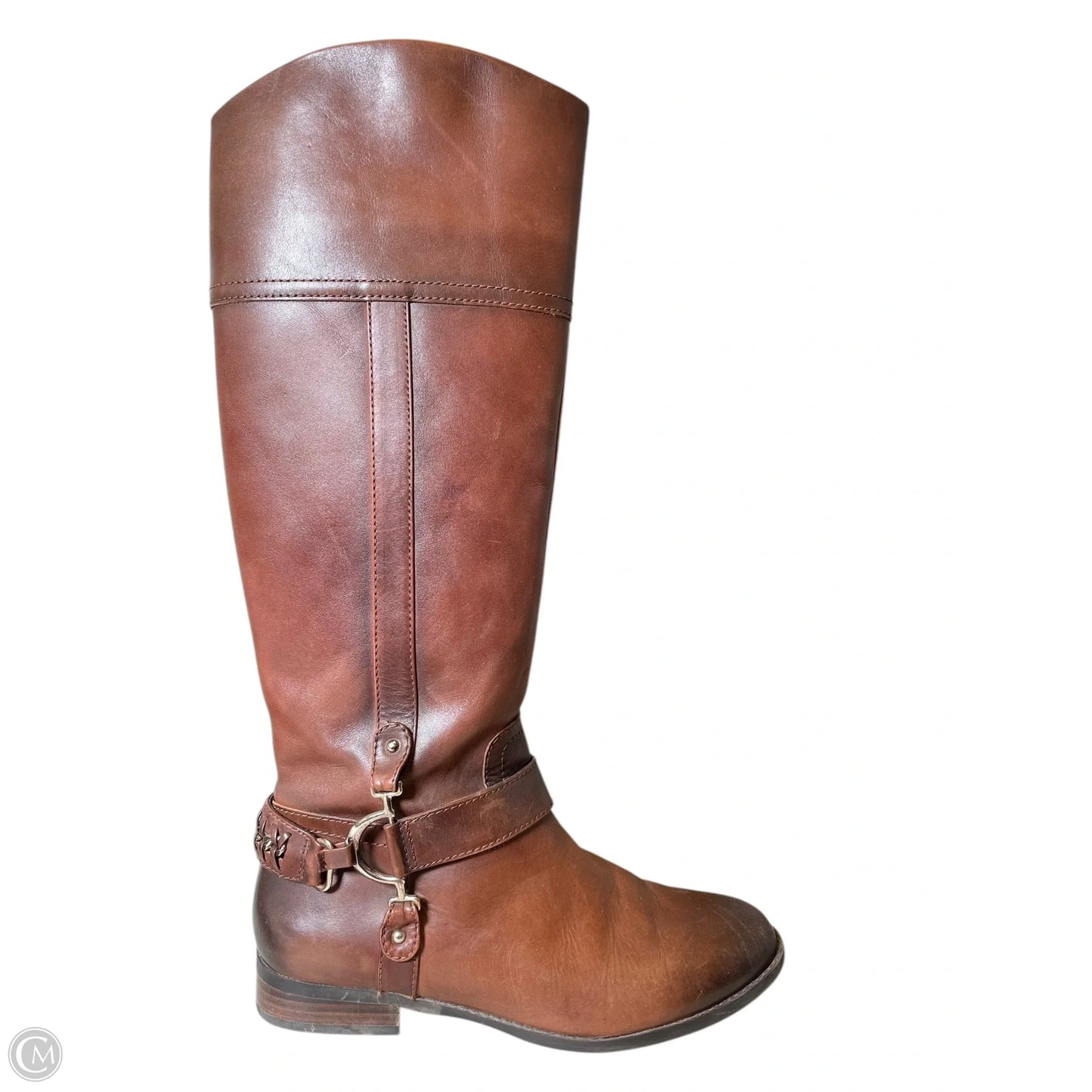 Boots Knee Flats By Alex Marie In Brown, Size: 8