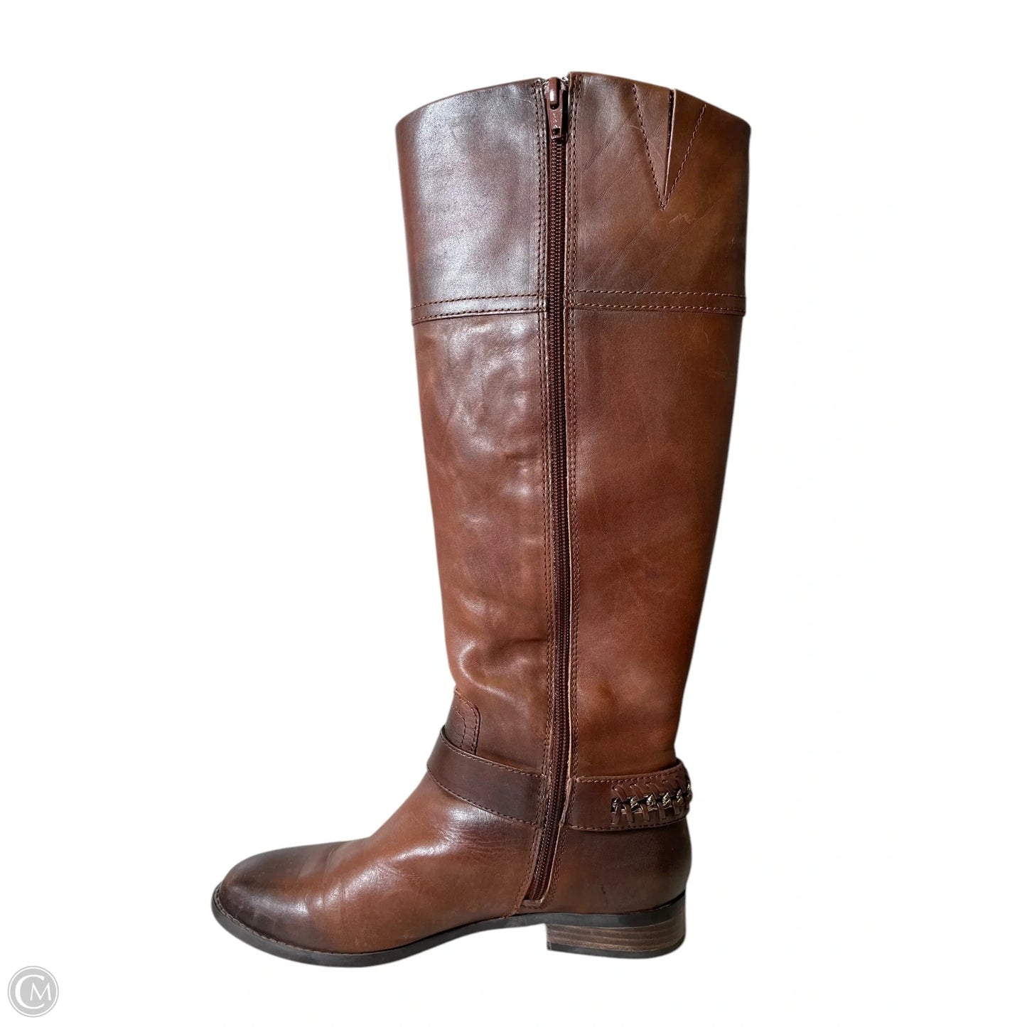 Boots Knee Flats By Alex Marie In Brown, Size: 8