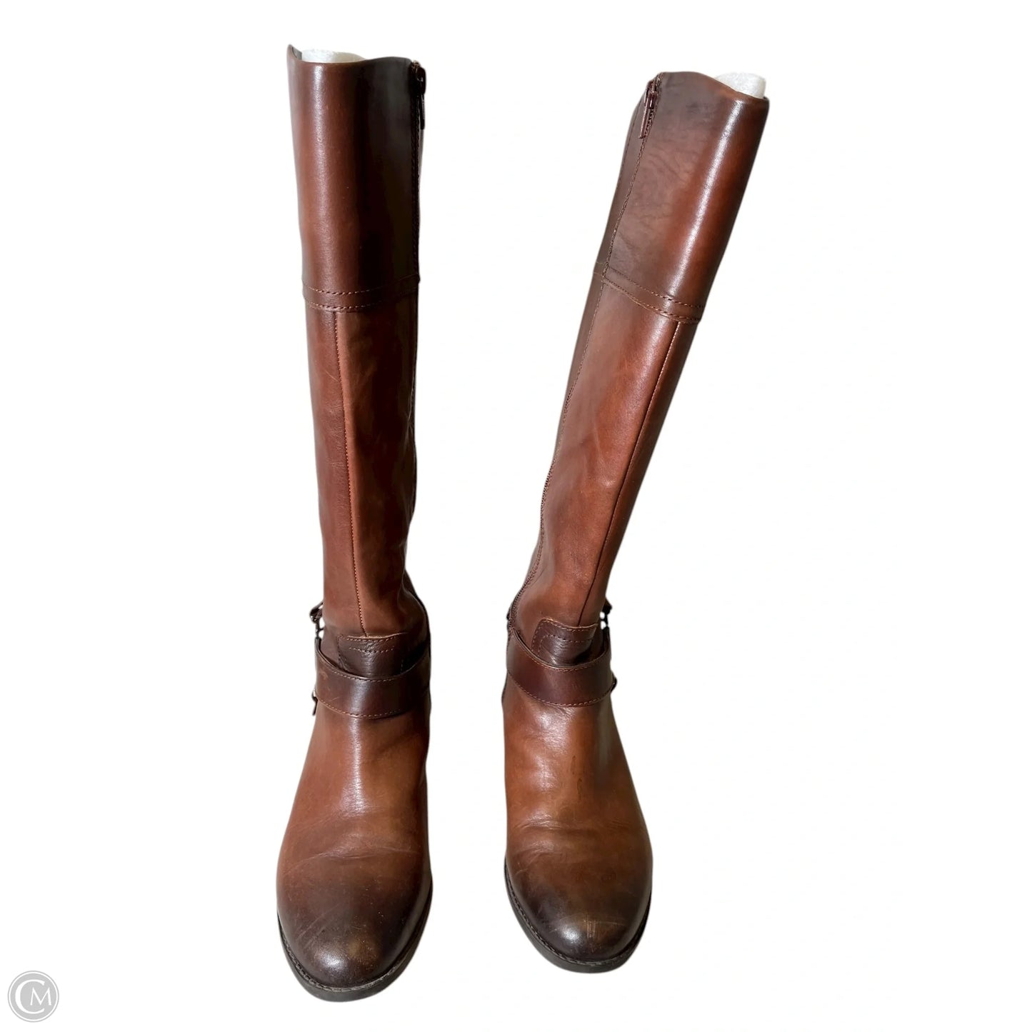 Boots Knee Flats By Alex Marie In Brown, Size: 8