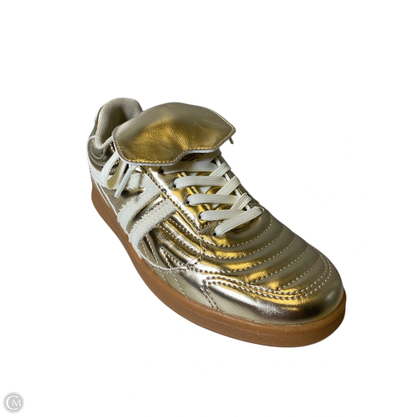 Shoes Athletic By Steve Madden In Gold, Size: 8