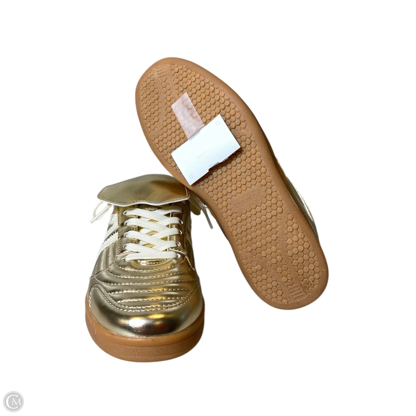 Shoes Athletic By Steve Madden In Gold, Size: 8