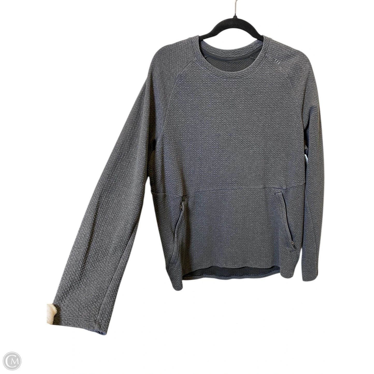 Athletic Sweatshirt Crewneck By Lululemon In Grey, Size: M
