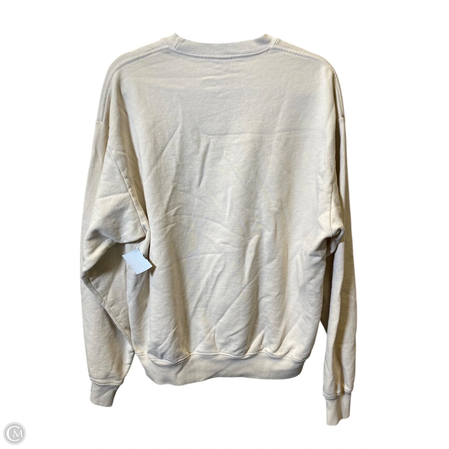 Sweater Designer By Pleasing In Cream, Size: L