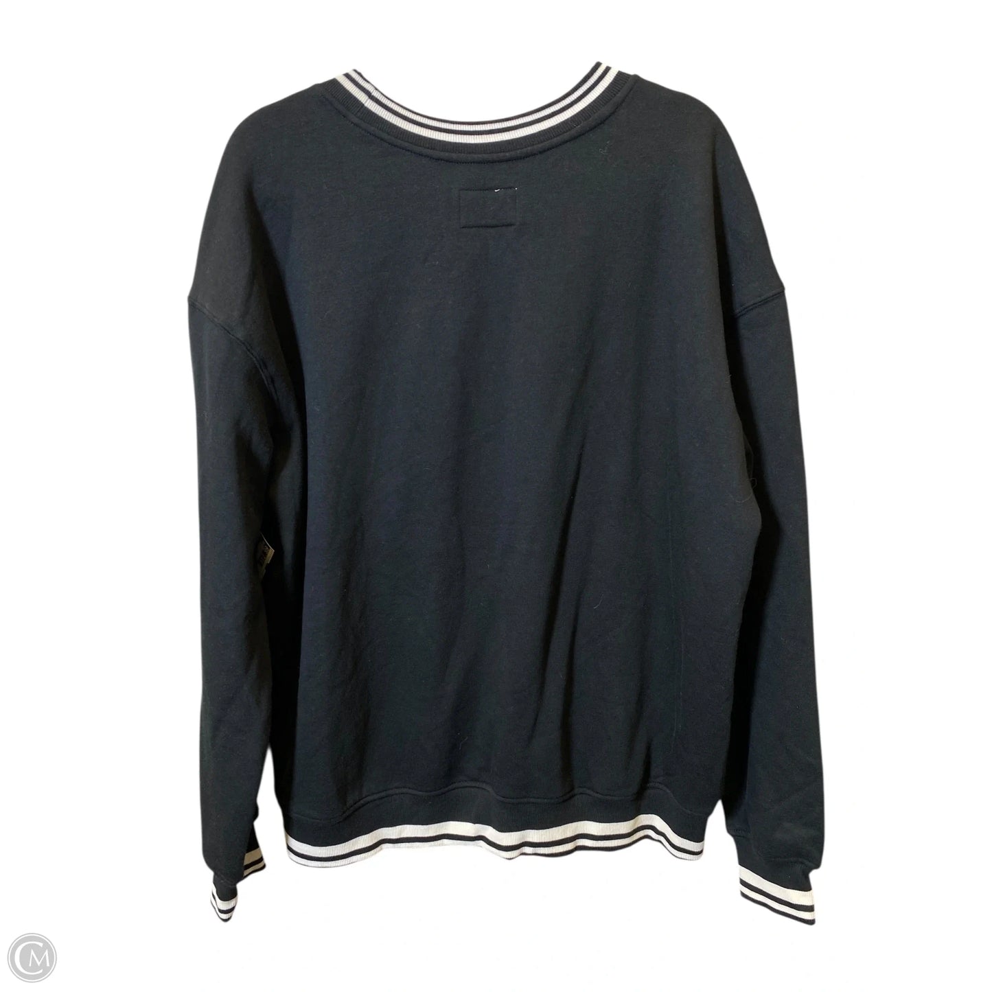 Sweatshirt Crewneck By Clothes Mentor In Black, Size: Xl