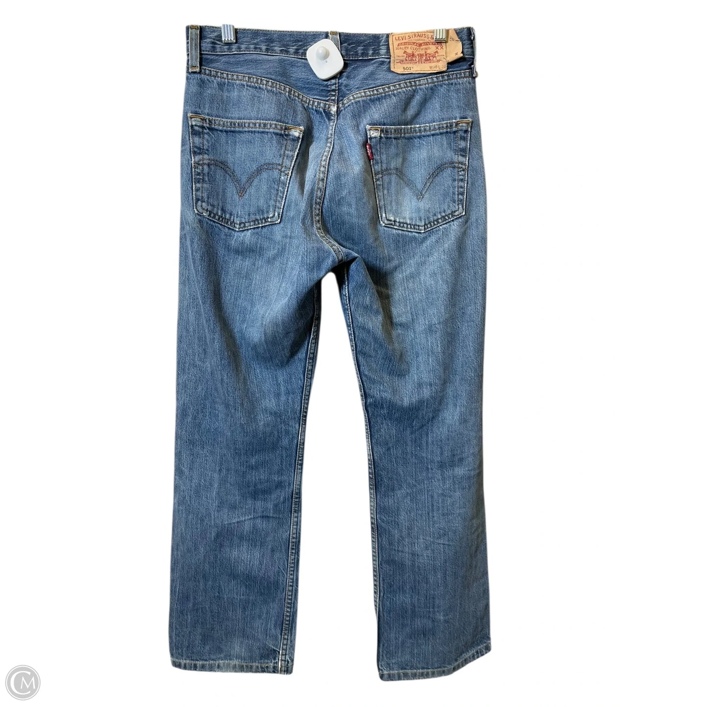 Jeans Straight By Levis In Blue Denim, Size: 10