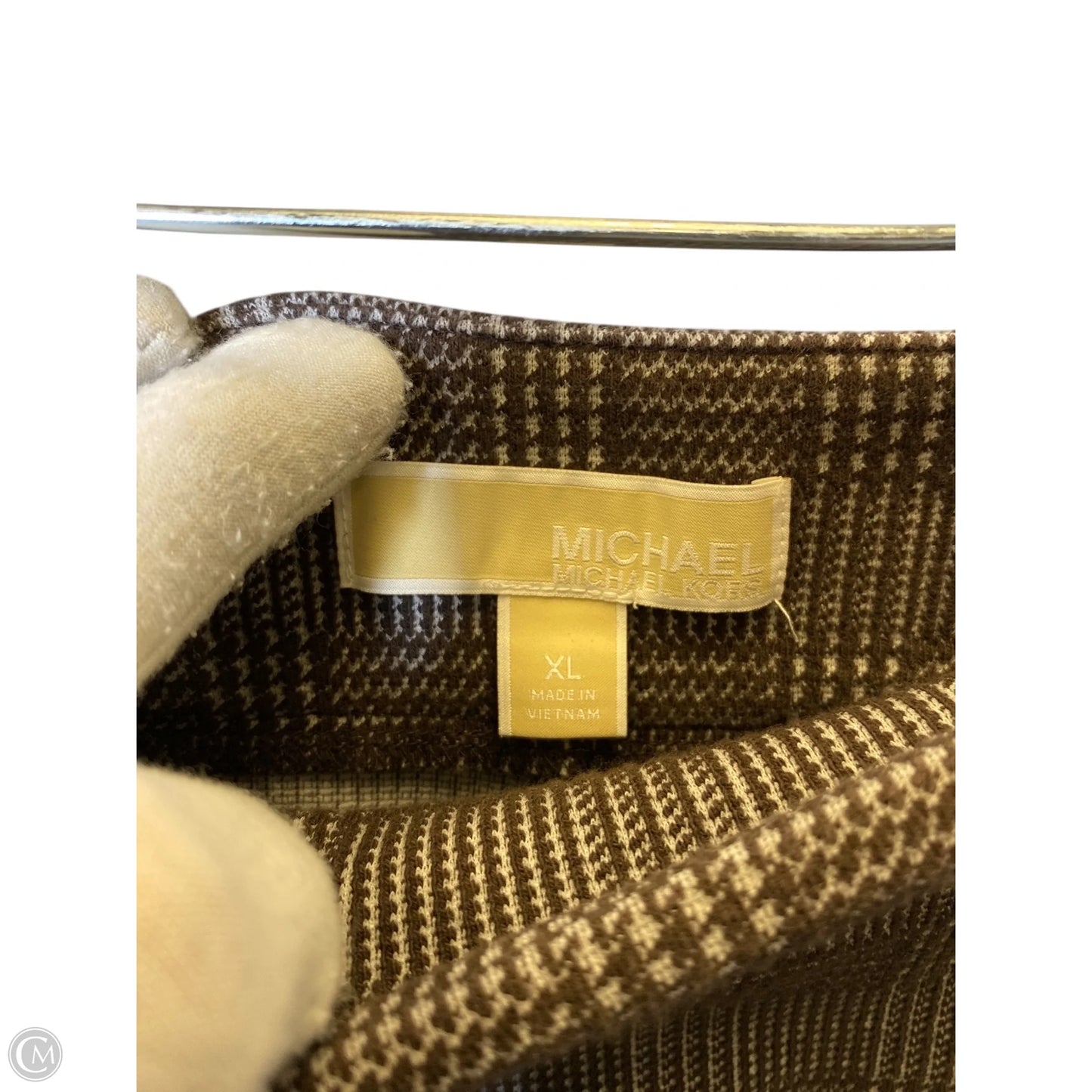 Skirt Maxi By Michael By Michael Kors In Plaid Pattern, Size: Xl