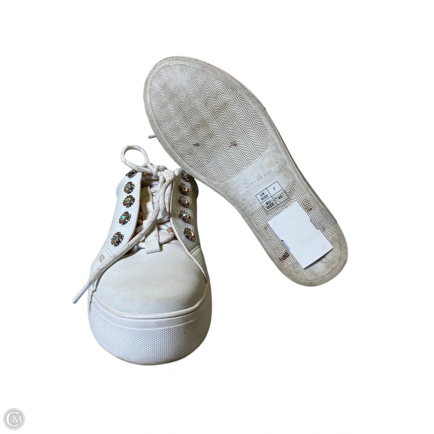 Shoes Designer By Kurt Geiger In White, Size: 9.5