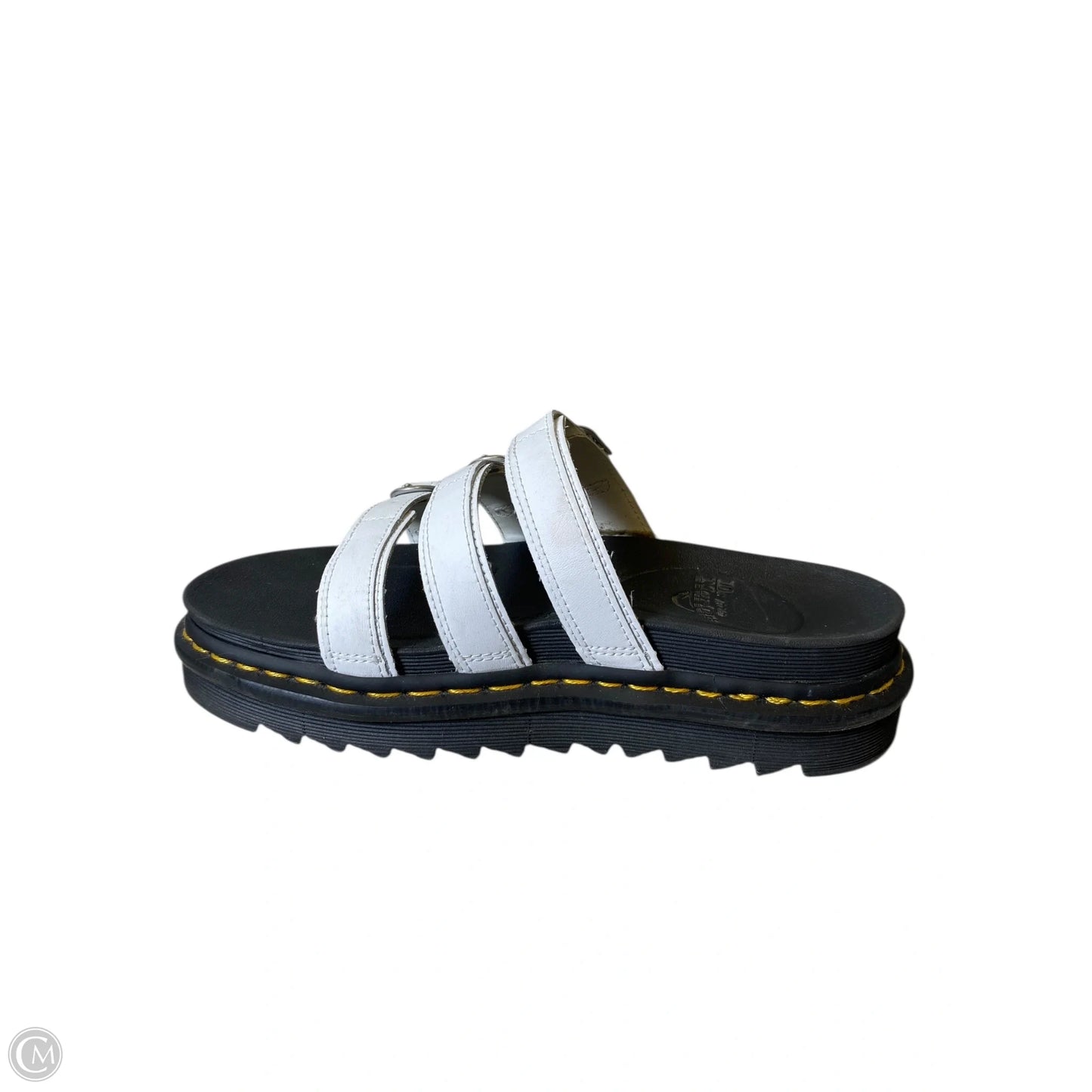 Sandals Heels Block By Dr Martens In White, Size: 9