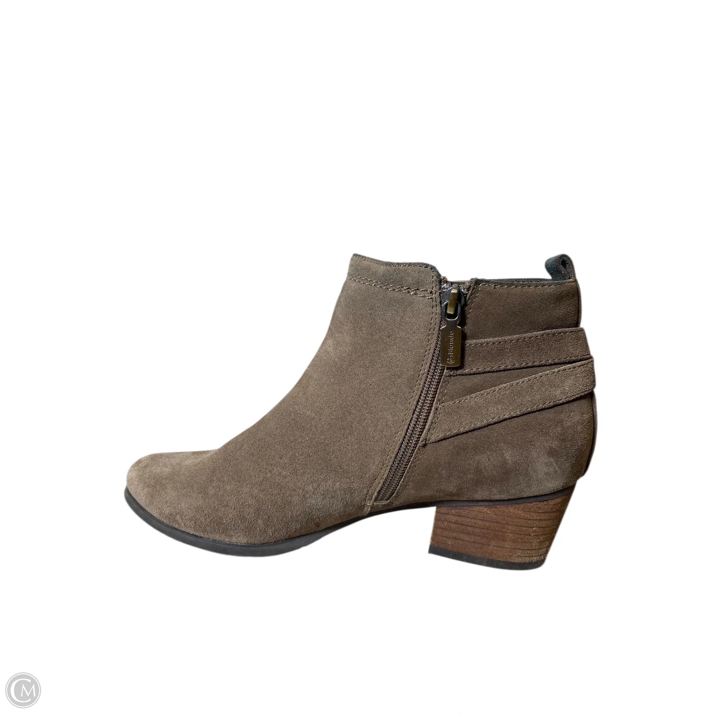 Boots Ankle Heels By Blondo In Brown, Size: 9