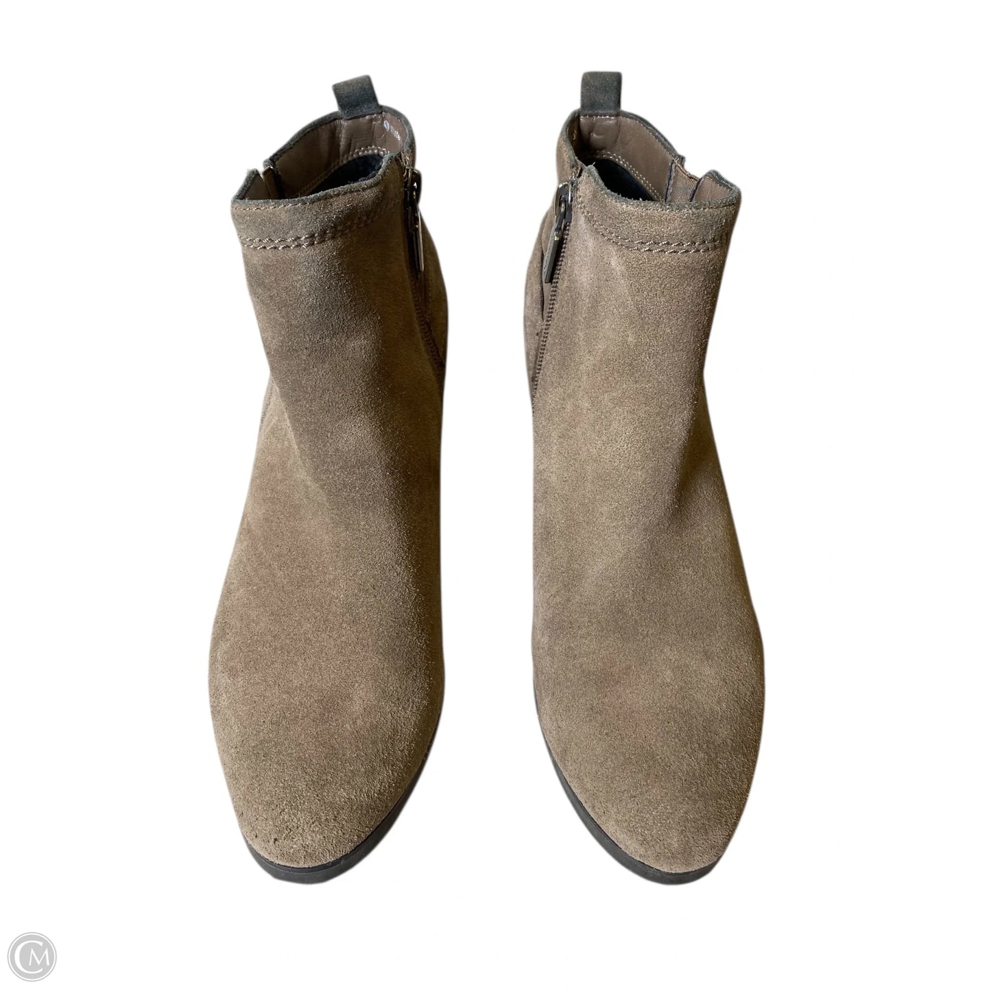 Boots Ankle Heels By Blondo In Brown, Size: 9