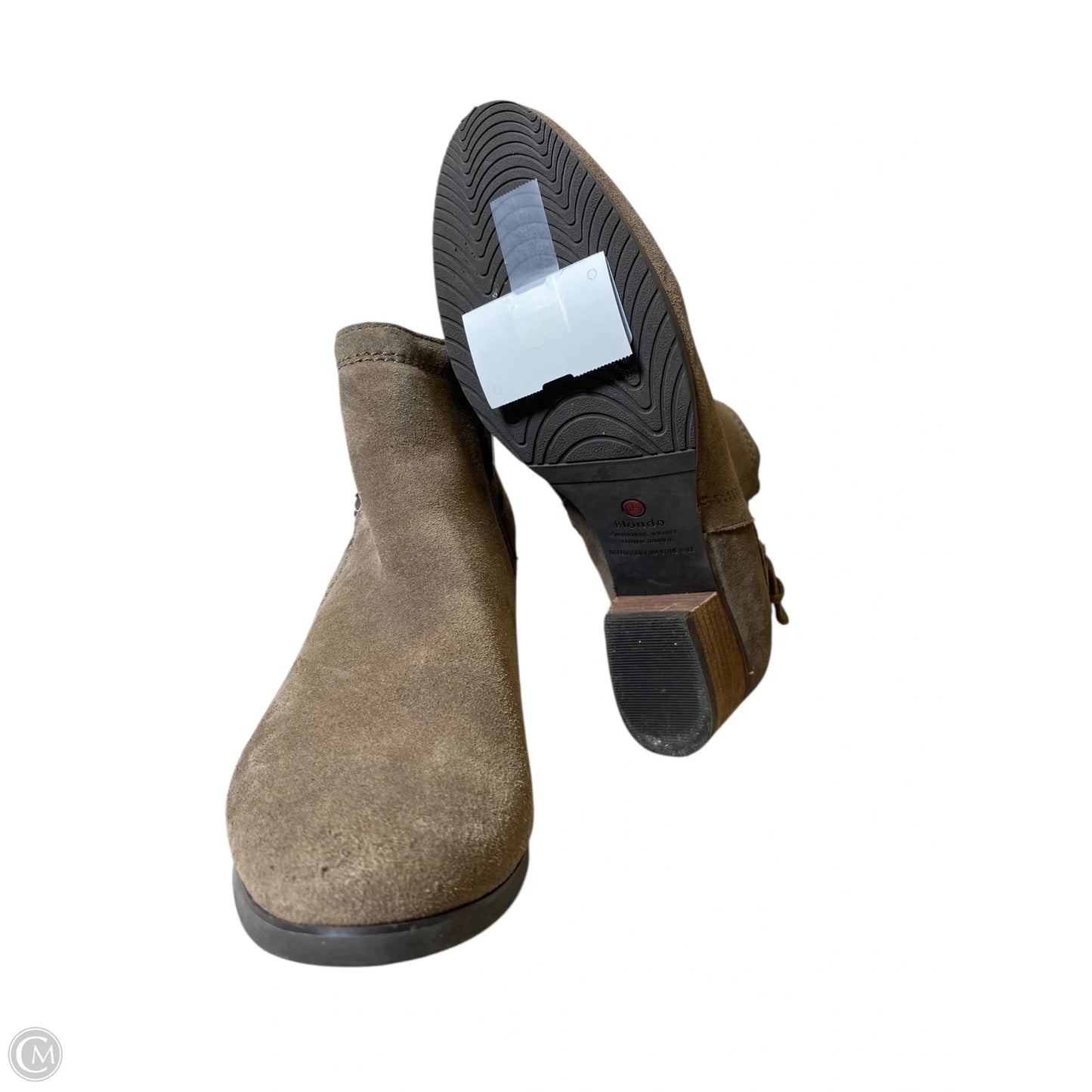 Boots Ankle Heels By Blondo In Brown, Size: 9