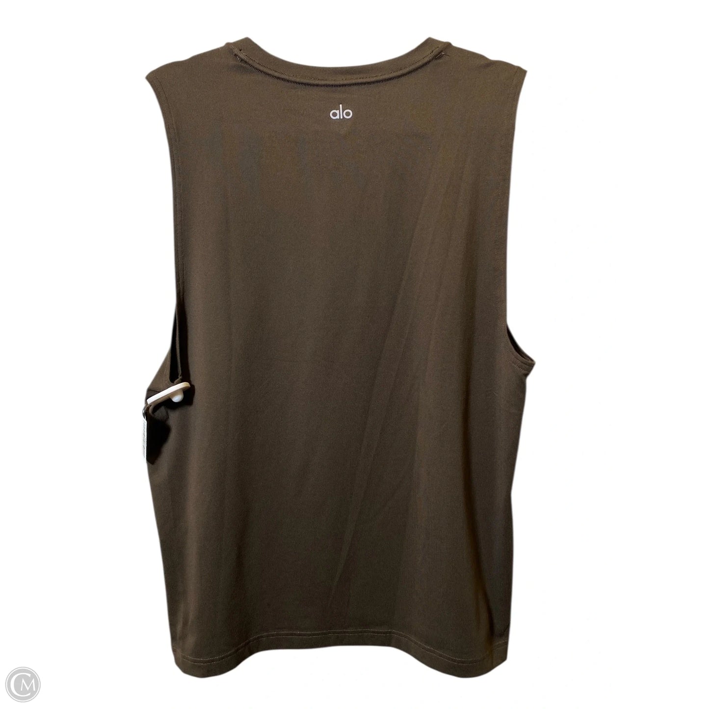 Top Short Sleeve By Alo In Brown, Size: M