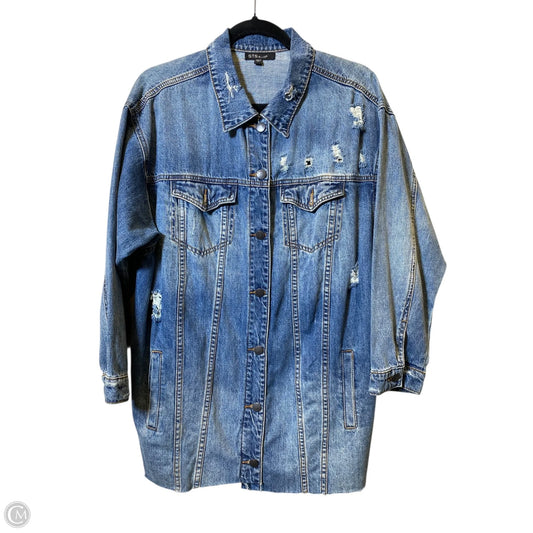 Jacket Denim By Sts Blue In Blue, Size: L