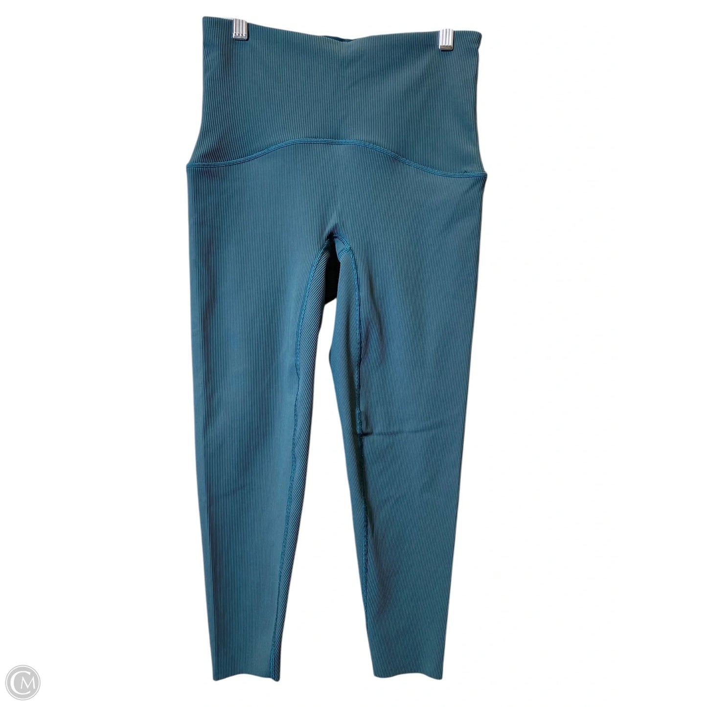 Athletic Leggings By Spanx In Green, Size: L