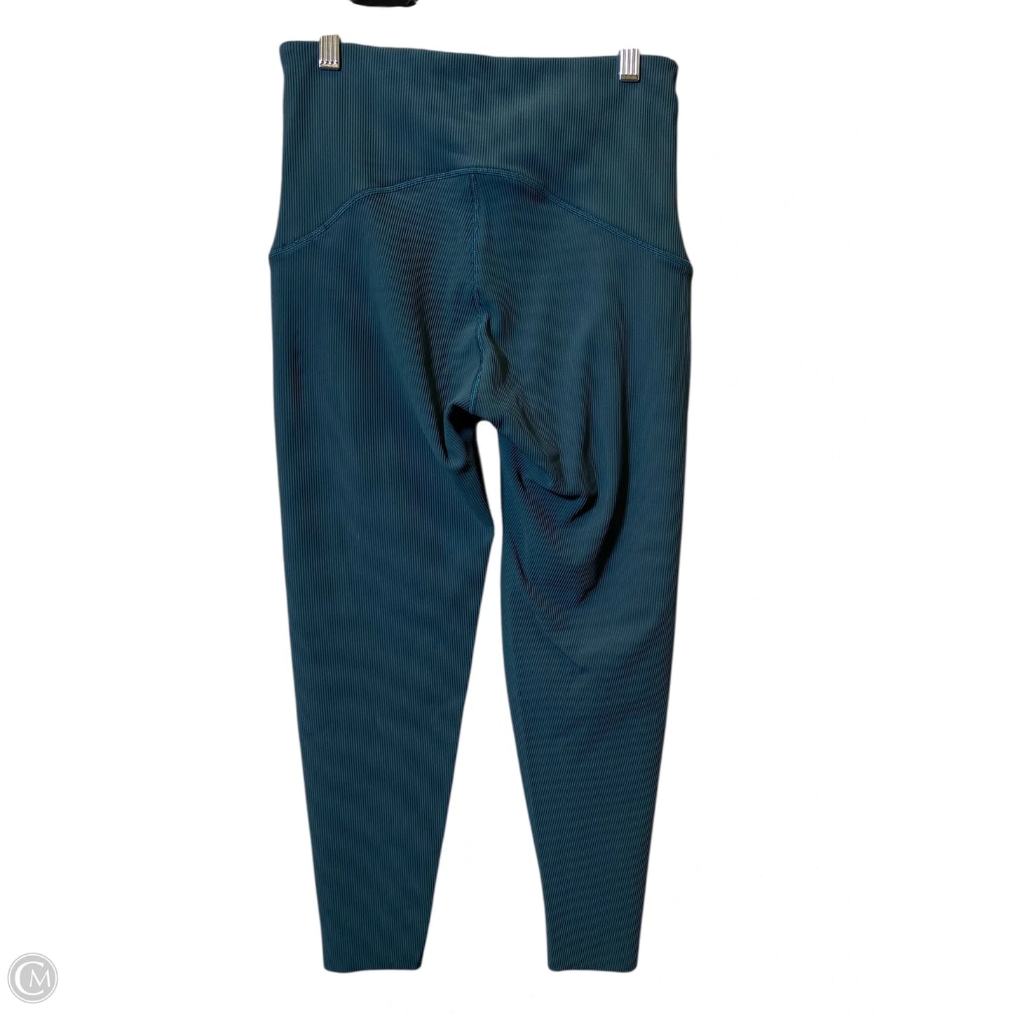 Athletic Leggings By Spanx In Green, Size: L