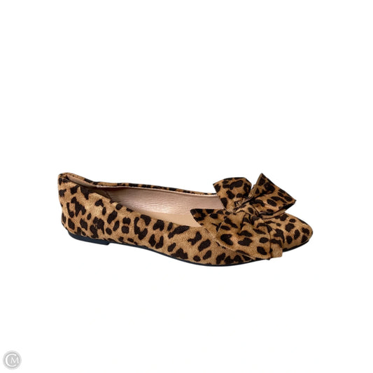 Shoes Flats By Clothes Mentor In Animal Print, Size: 9