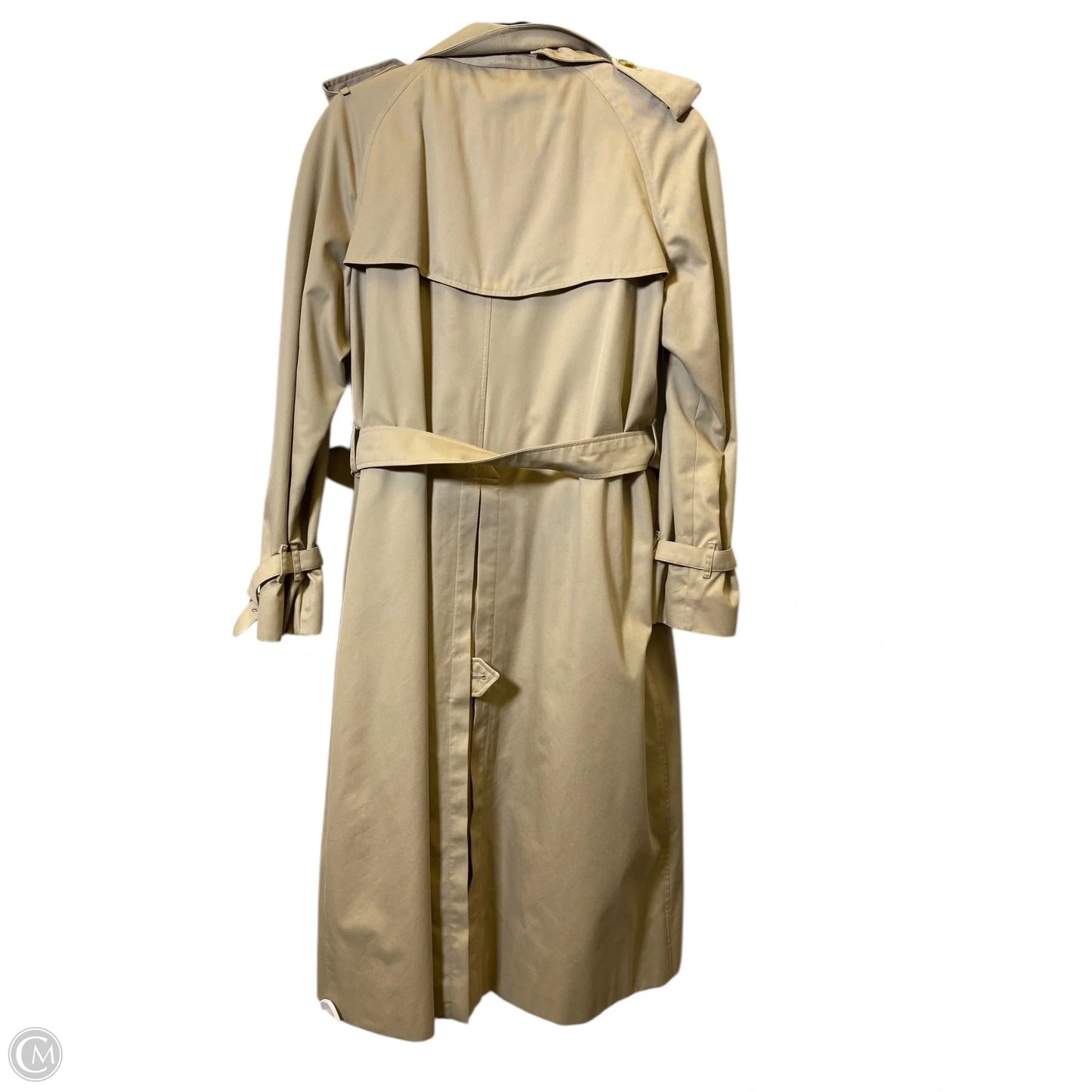 Coat Luxury Designer By Burberry In Beige, Size: L