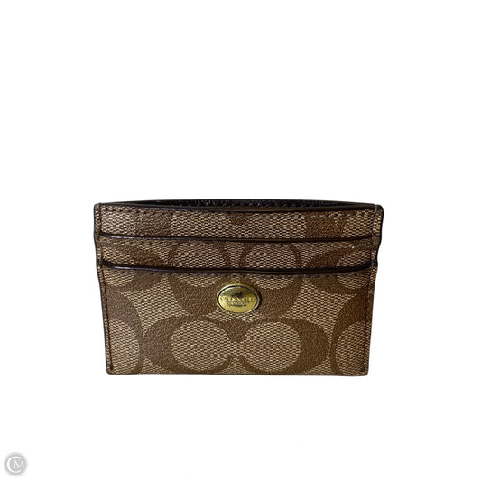 Coin Purse Designer By Coach, Size: Medium