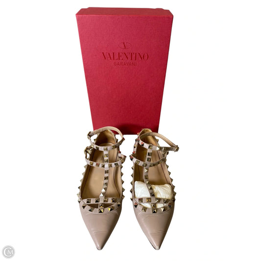 Shoes Luxury Designer By Valentino-garavani In Taupe, Size: 37.5
