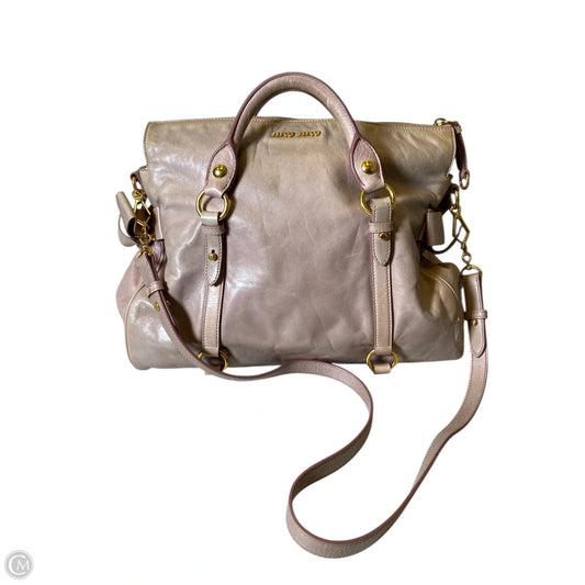 Handbag Luxury Designer By Miu Miu, Size: Large