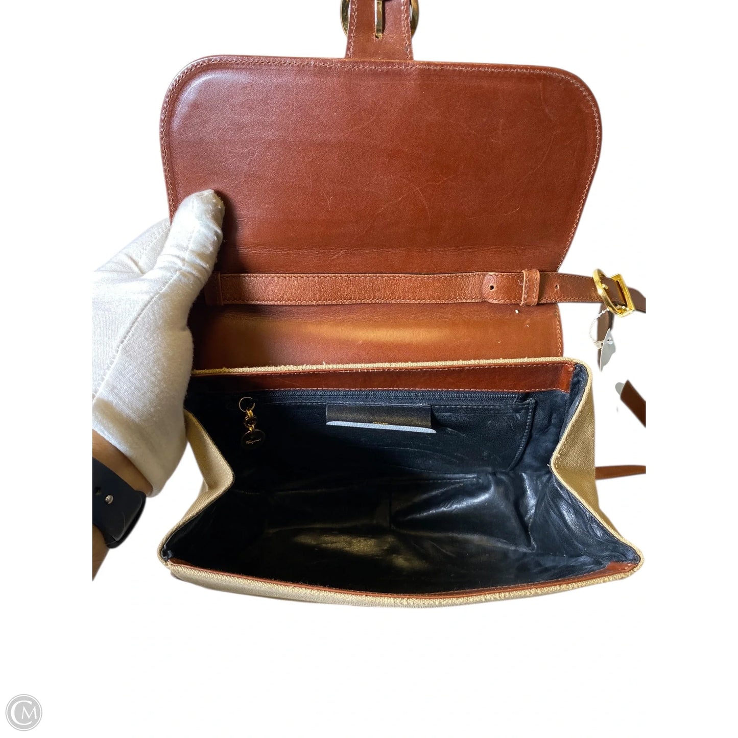 Crossbody Luxury Designer By Ferragamo, Size: Medium