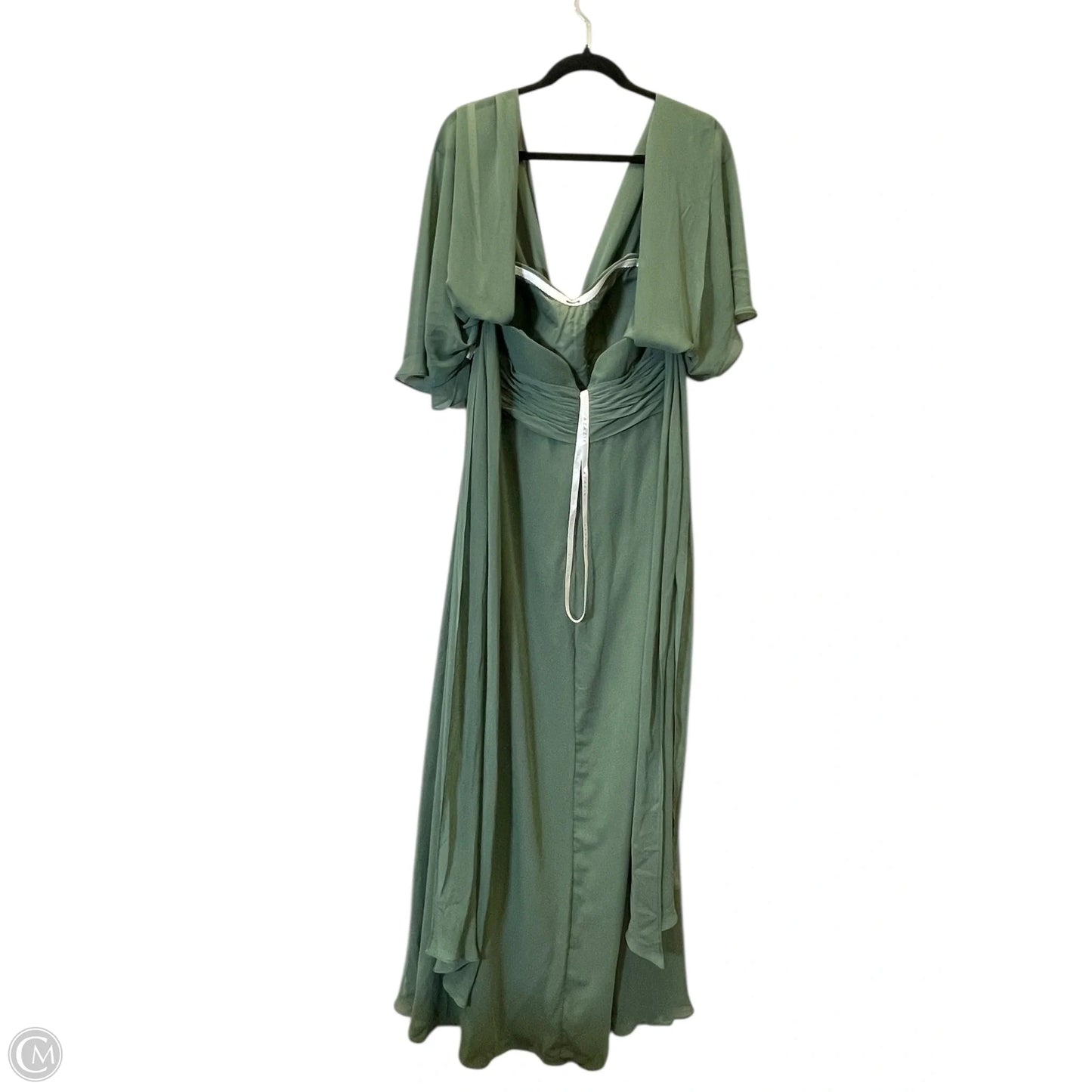 Dress Party Long By Clothes Mentor In Green, Size: 14
