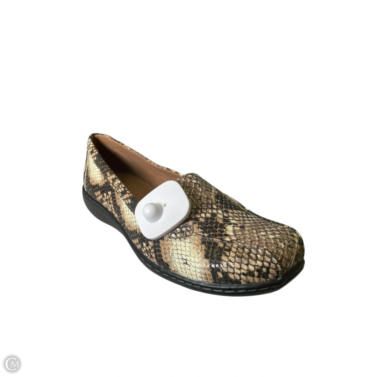 Shoes Flats By Clarks In Snakeskin Print, Size: 8W