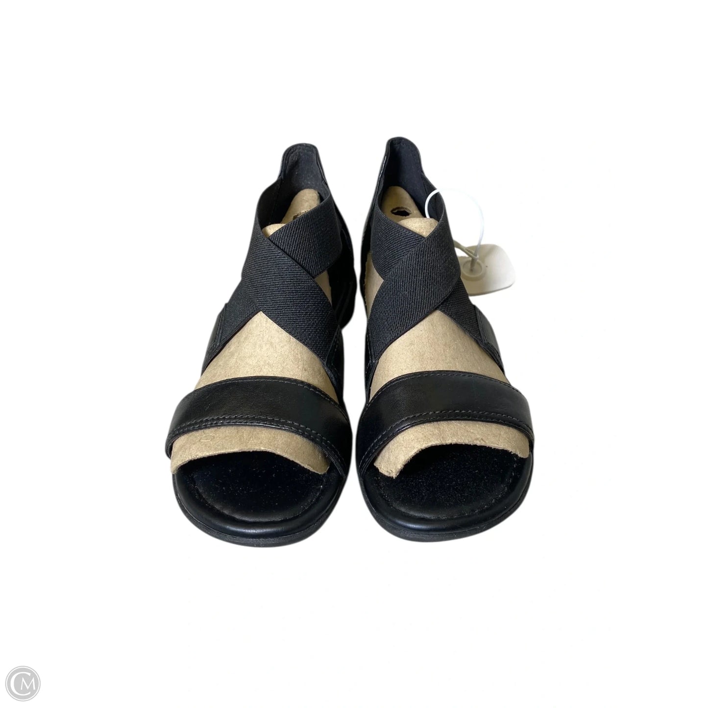 Sandals Flats By Clarks In Black, Size: 8