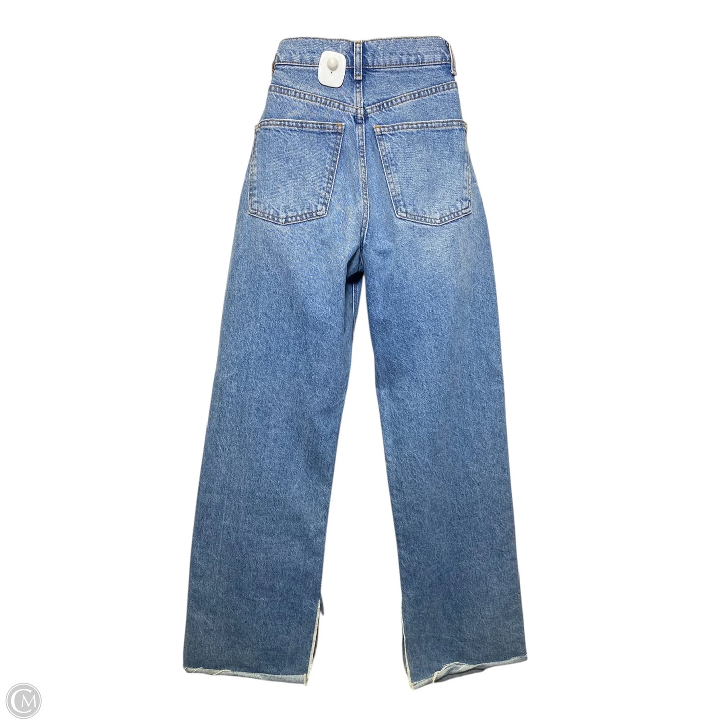 Jeans Wide Leg By Zara In Blue Denim, Size: 2