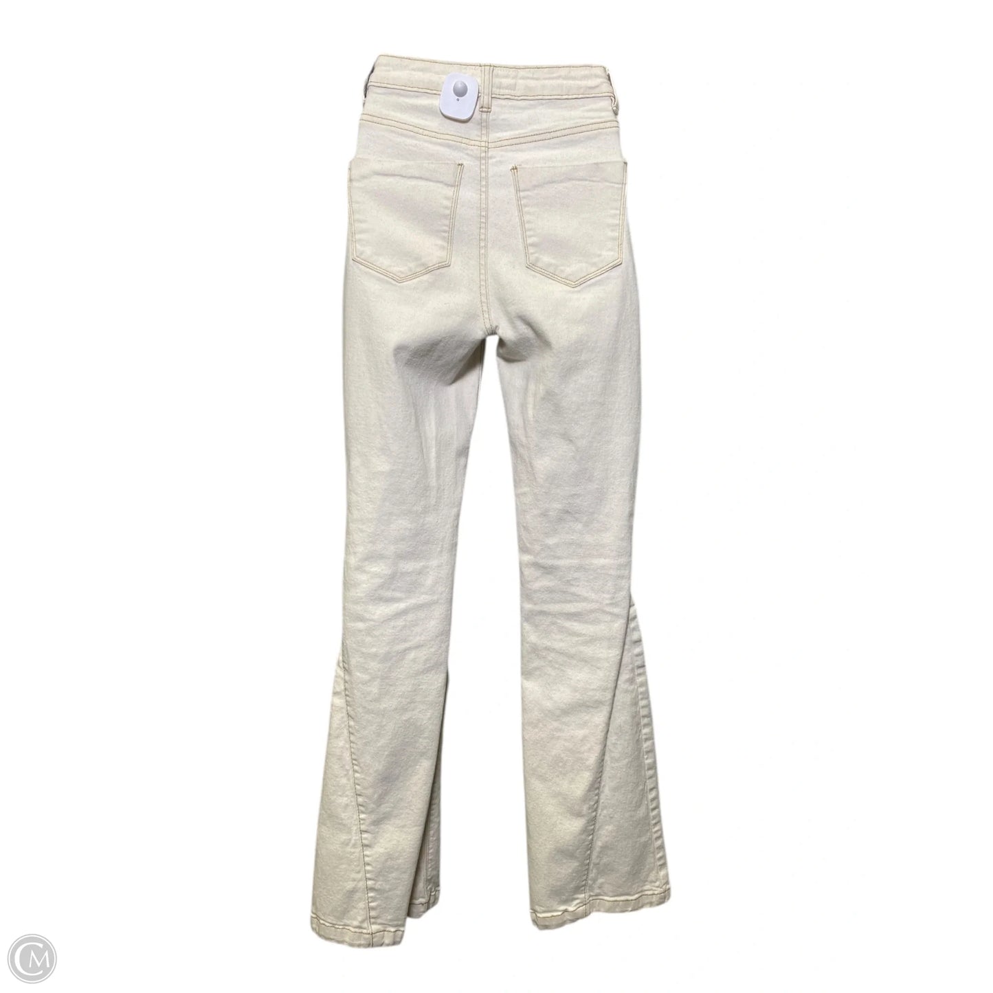 Jeans Flared By Clothes Mentor In Cream, Size: 0
